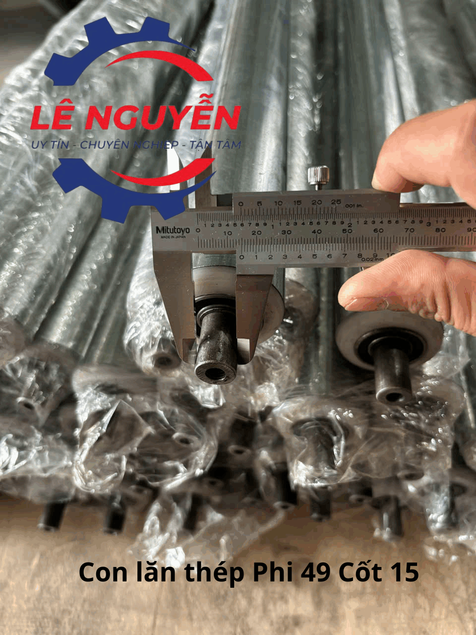 Con lăn băng tải thép mạ kẽm - Ảnh 2