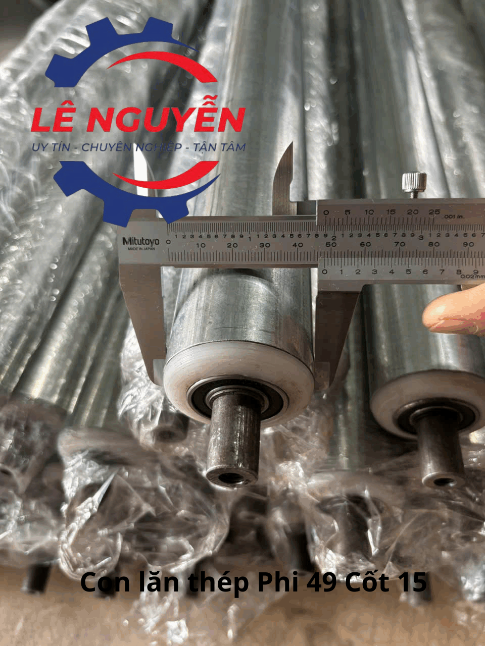Con lăn băng tải thép mạ kẽm - Ảnh 4