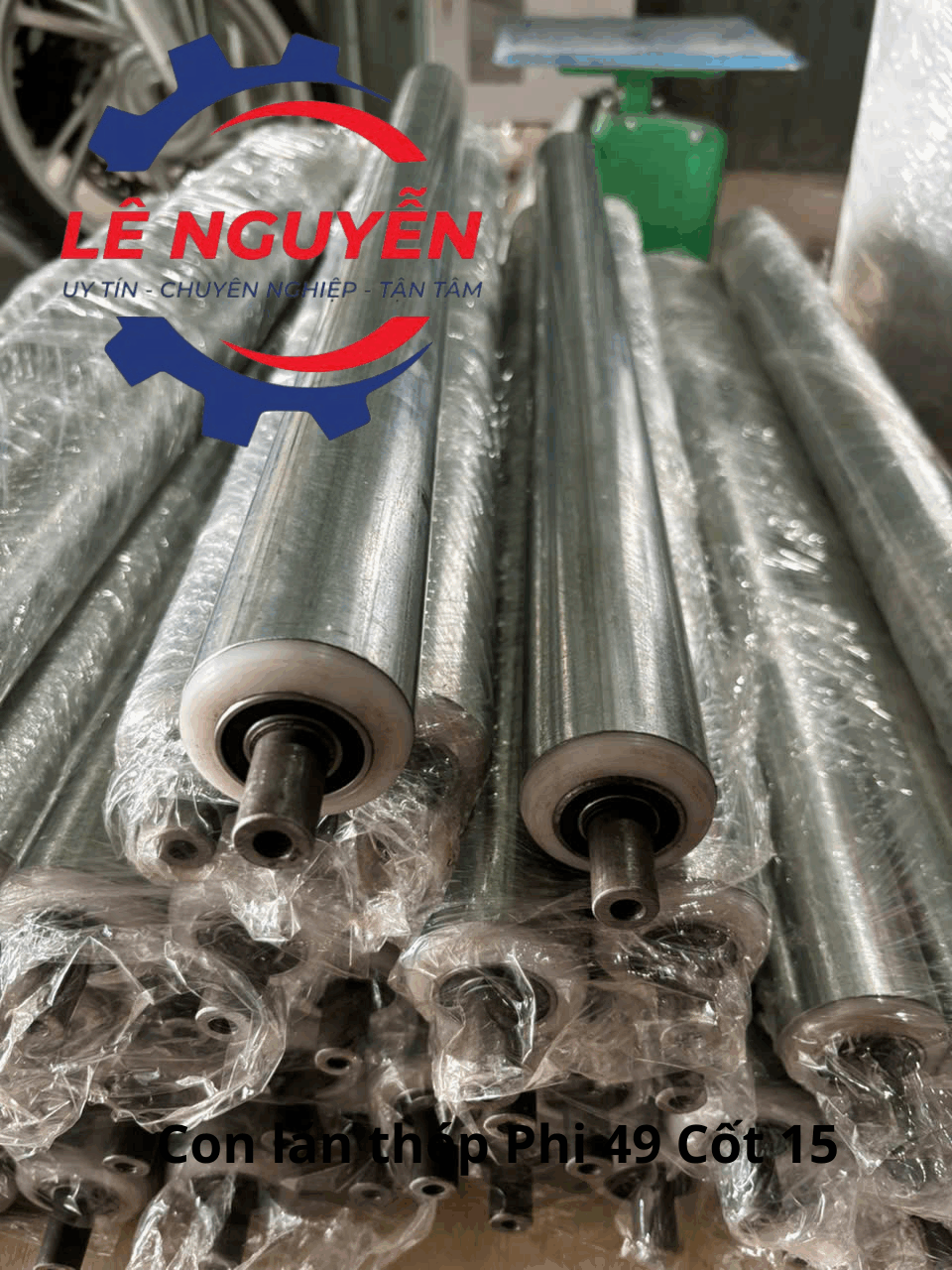 Con lăn băng tải thép mạ kẽm - Ảnh 5