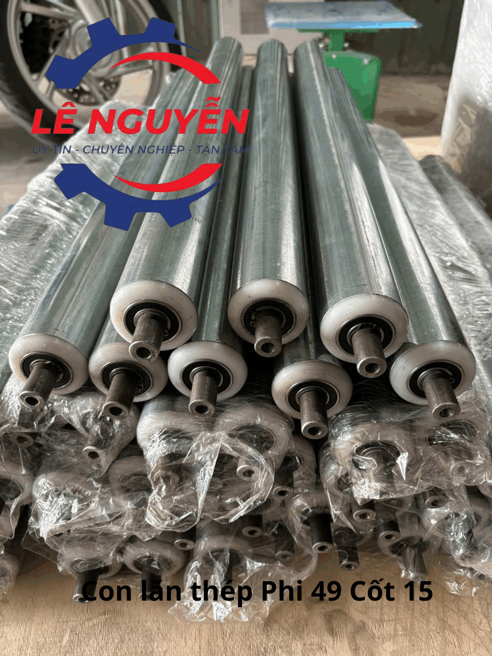 Con lăn băng tải thép mạ kẽm - Ảnh 6