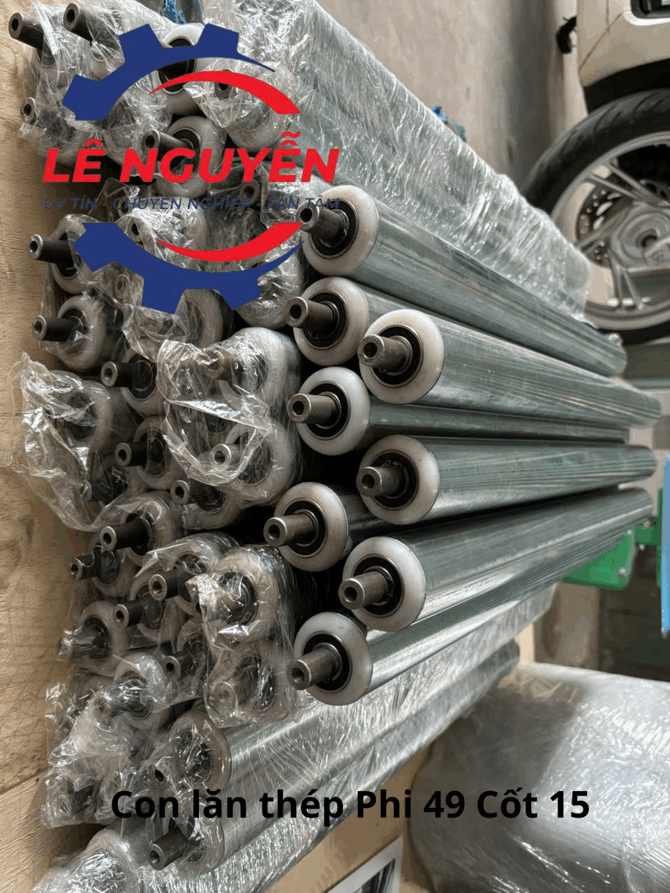 Con lăn băng tải thép mạ kẽm - Ảnh 7