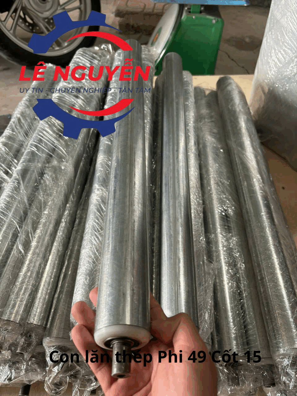Con lăn băng tải thép mạ kẽm - Ảnh 8